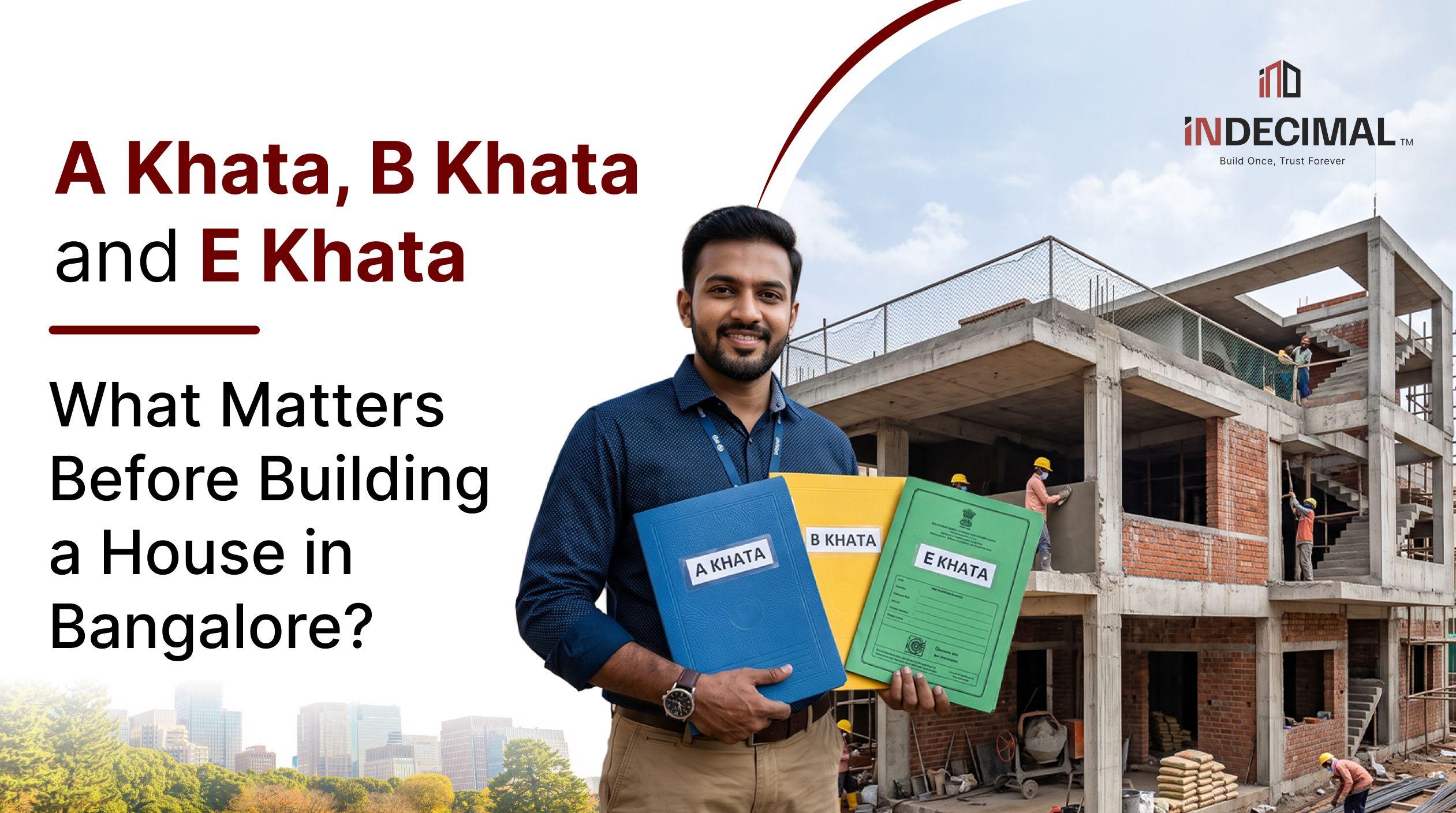 A Khata, B Khata and e-Khata: What Matters Before Building a House in Bangalore?